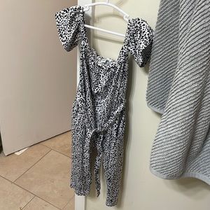 Baileys Blossoms Dalmatian Print Jumpsuit